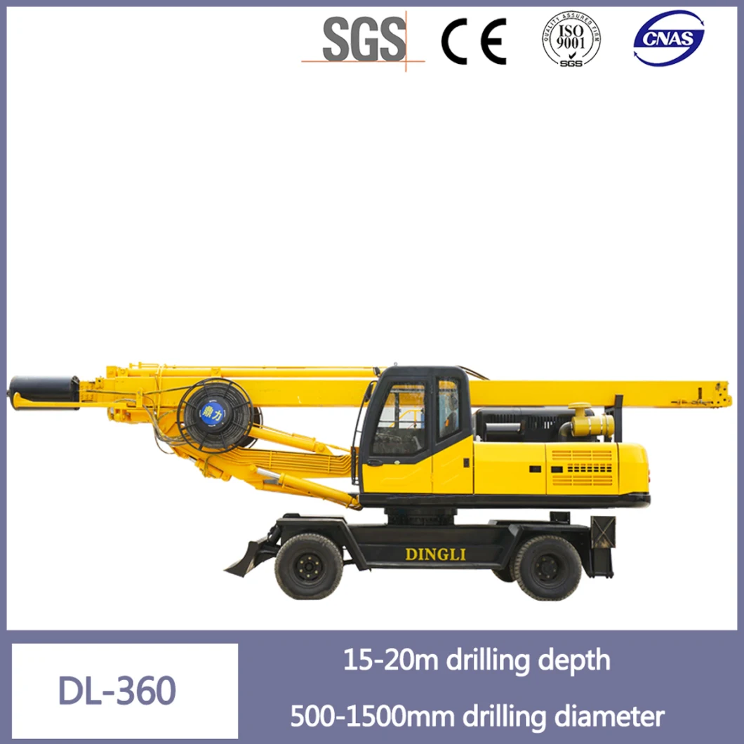 Drill Rig Dingli Pile Rotary Drilling Rig Dl-360 Pile Machinery