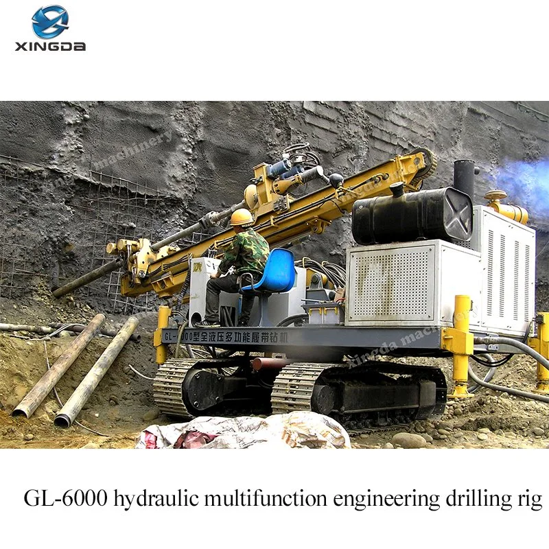 Gl-6000s Crawler Multifunctional Rotary Drilling Anchor Drill Engineering Drill Rig