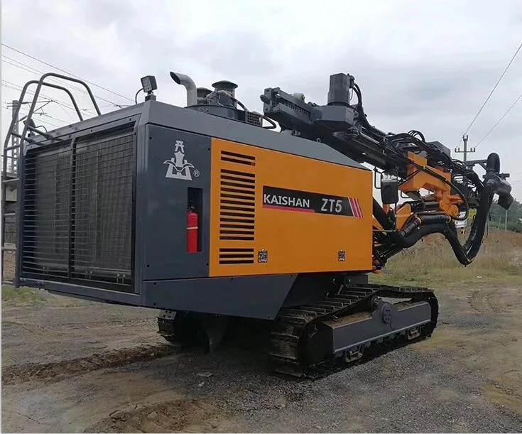 Combined Air Compressor 176kw 24m Deep Rotary Borehole Drilling Rigs