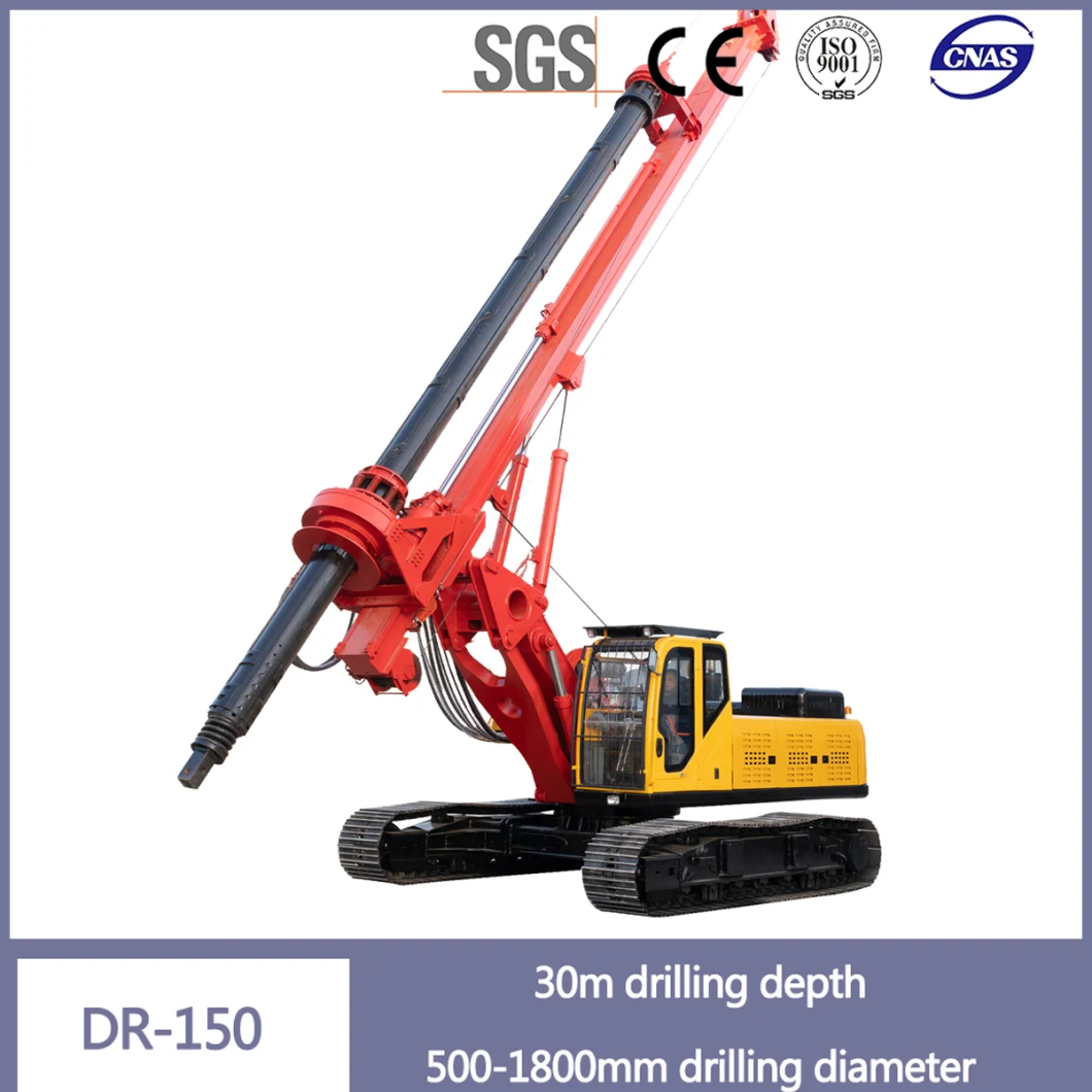 Dr-150 Rotary Drilling Rig with Retractable Chassis