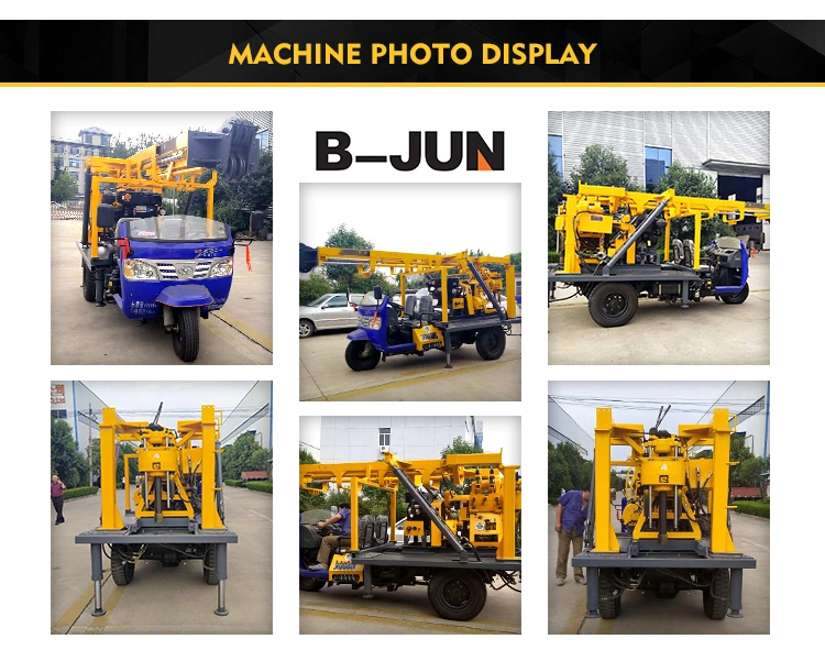 Shallow Sampling Drilling Rig 200m Tricycle Hard Rock Drilling Rig Mining Drilling Machine
