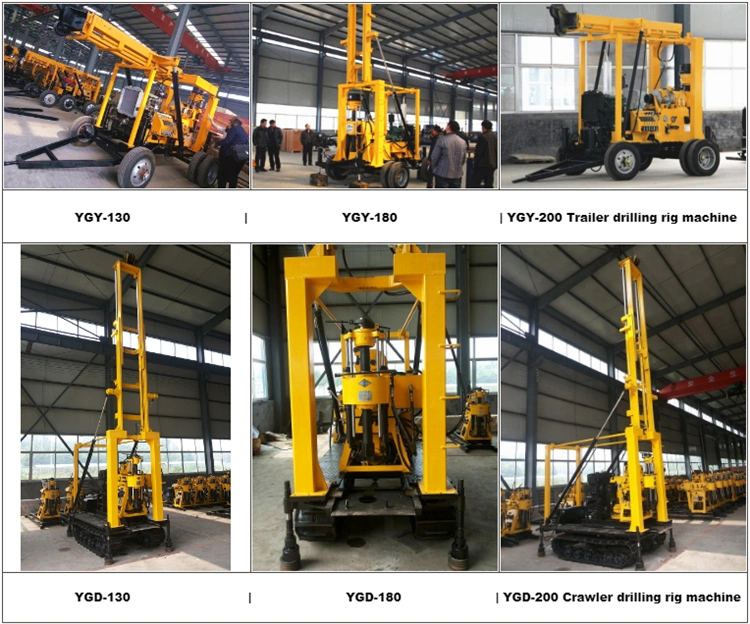 Trailer Mounted Hydraulic Drilling Rig Machine Mine Drilling Rig Water Well