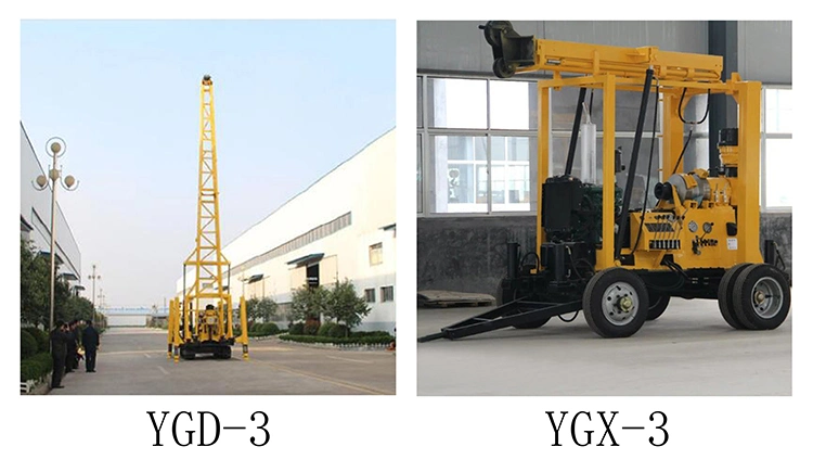 Trailer Mounted Portable Rotary Water Well Borehole Core Drilling Rig Drill Machine