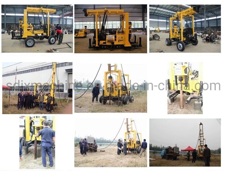 200m Trailer Mounted Drilling Rig Water Well Drilling Machine