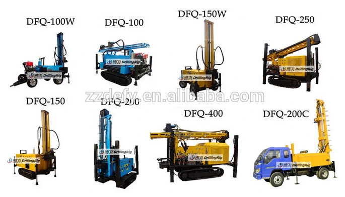 Geological Borehole Water Well Drilling Rig 200m