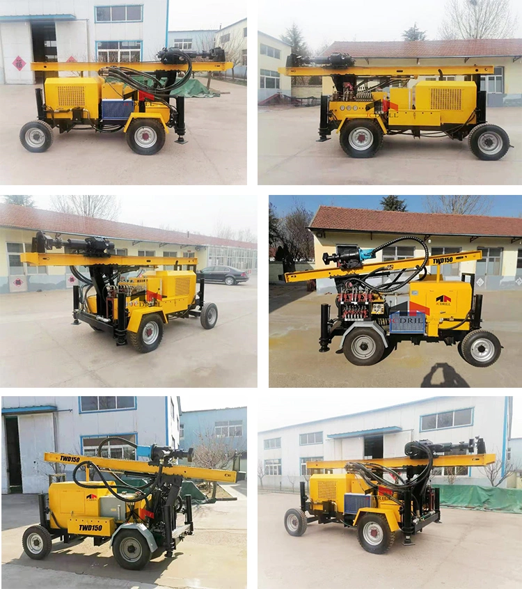 Functional Competitive Price Customed Portable White Small Water Well Drilling Rig for Drilling 150m
