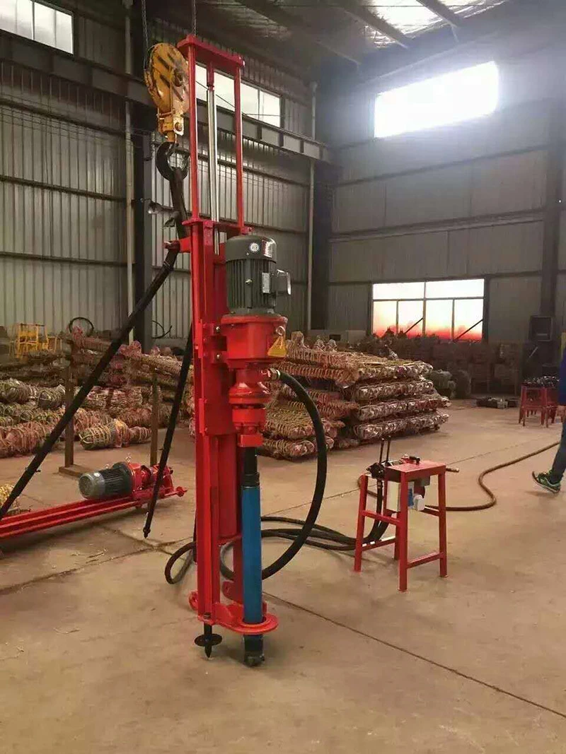 100-120m DTH Mud Pump Mountain Borehole Drilling Rig for Sale