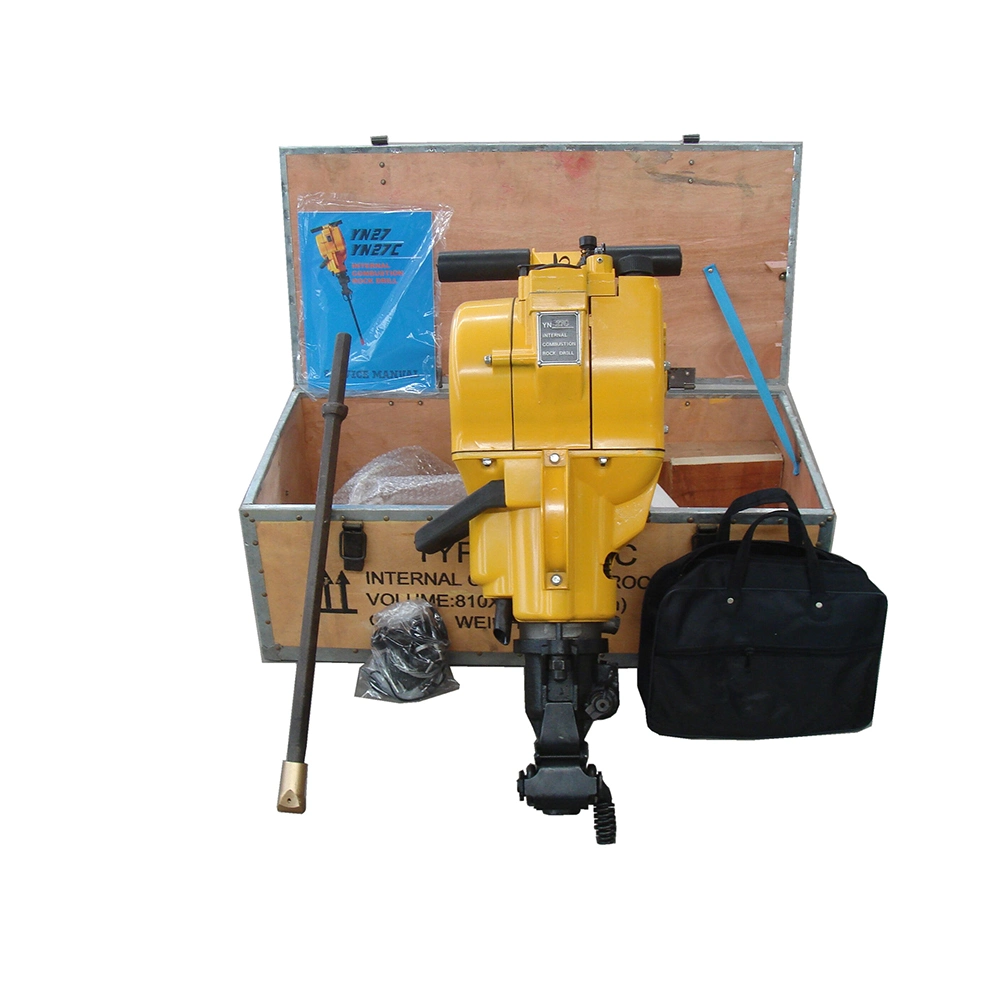 Portable Mine Drill Rig Yn27c Gasoline Engine Rock Drill Machine