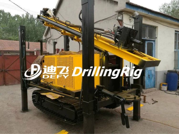 200m Water Well Drilling Rig Machine with Air Compressor