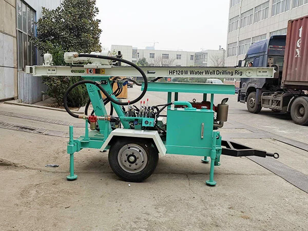 The Latest Product Hf120W Trailer Type Water Well Drill Rig