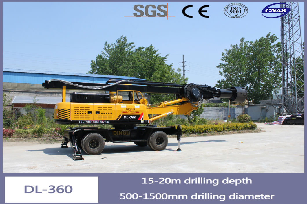 Wheeled Rig Can Used for Water Well Pile Driving