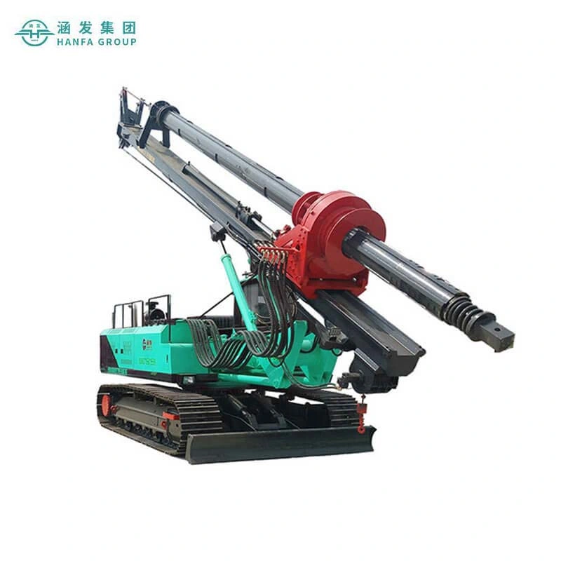 Hf340 Water Well Drilling Rotary Crawler Drilling Rig 10-40m Depth