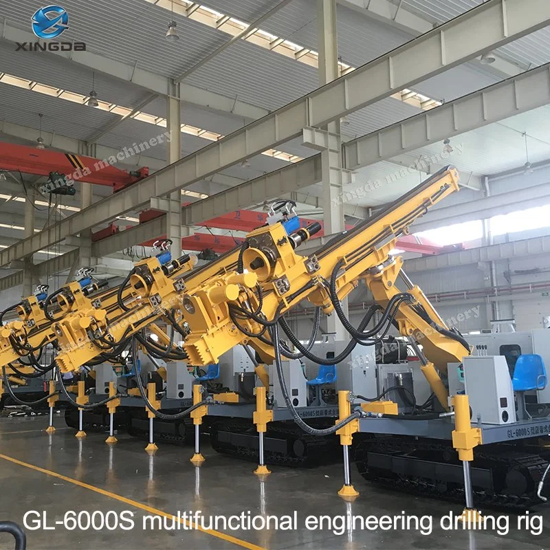 Gl-6000s Hybrid Hydraulic Anchoring Engineering Anchor Drill Rig