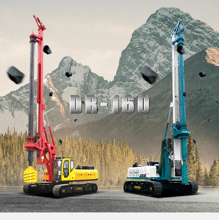 Chinese Manufacturer Auger Drilling Rig, Hydraulic Rotary Drilling/Drill Rig Dr-160 for Sale
