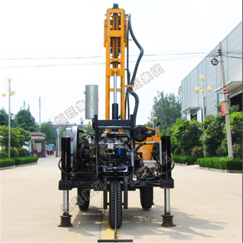 Water Well Drilling Rig with Mud Pump & Air Compressor