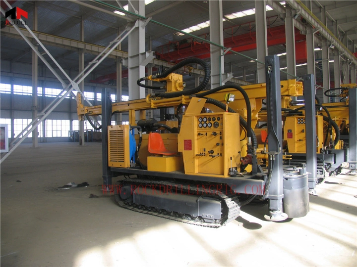 Mud/ Air Drilling Rig Crawler Type Water Well Drilling Machine