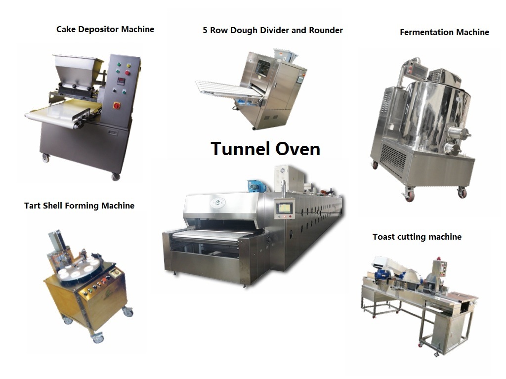 Baker Machine for Tunnel Oven Bakery Oven Cake Baking Machine Bakery Machine Bakery Pizza Oven Equipment