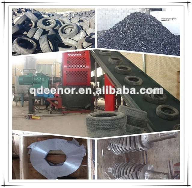 Old Tyre Rubber Powder Production Line /Old Tire Shredder Machine