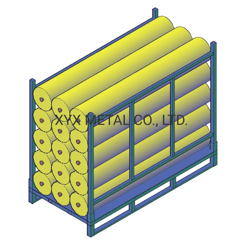 Durable and Transportable Multilayer Fabric Rolling Folding Stacking Pallet