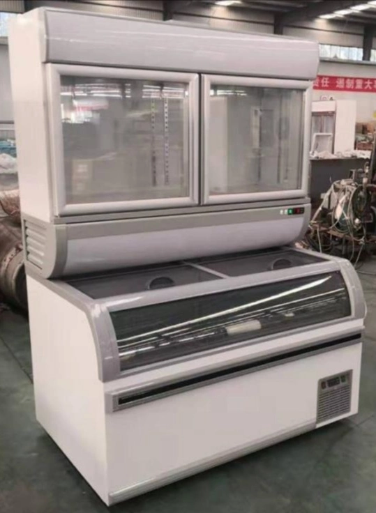 Green&Health Commercial Defrost Free Upright Combined Refrigerator Freezer for Supermarket