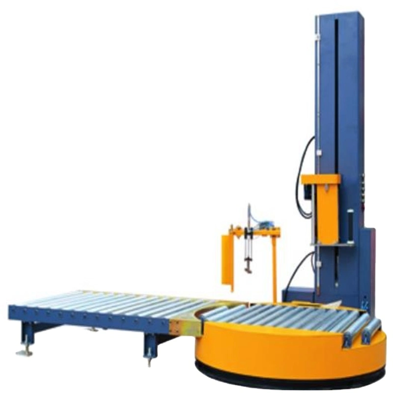 Turntable Stretch Automatic Carton Box Wooden Goods Warehouse Pallet Stretch Film Wrapping Machine Stretch Film Pallet Wrapper