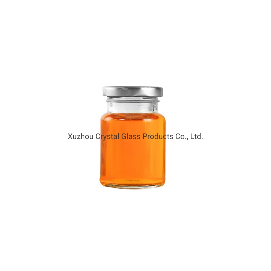 Small Round Empty 75ml Jam Containers Food Storage Containers Glass Containers for Honey