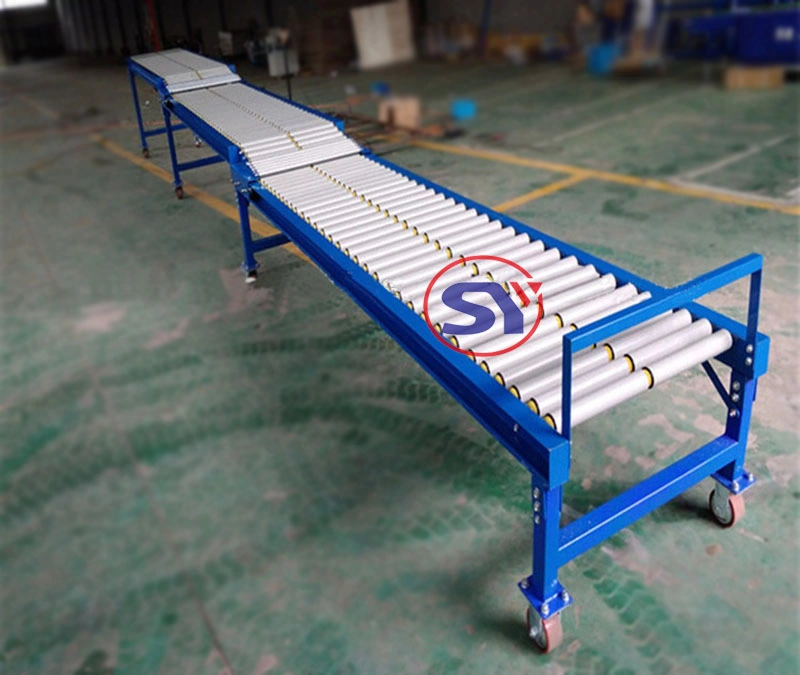 Carrying Roller Sprocket Conveyor for Transfer Crate Pallet