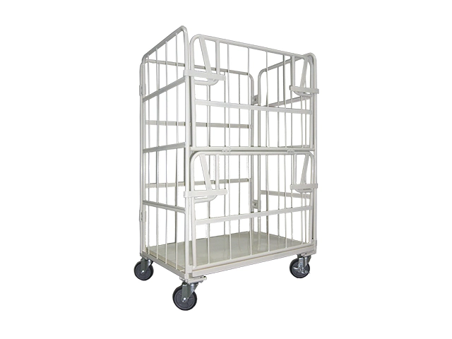 4 Doors Nestable Roll Container Cage Roll Container Trolley