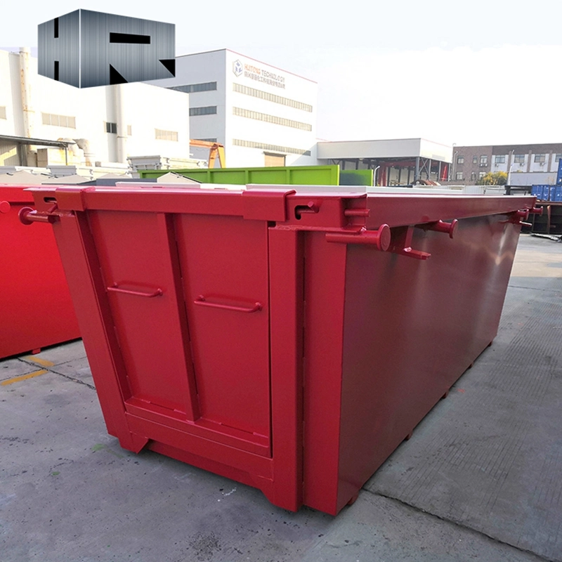Heavy Duty Red Skip Bins Steel Garbage Bins with Door
