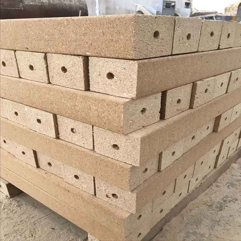 Packing Material Hollow Compressed Chip Block/Particle Block for Pallets Feet