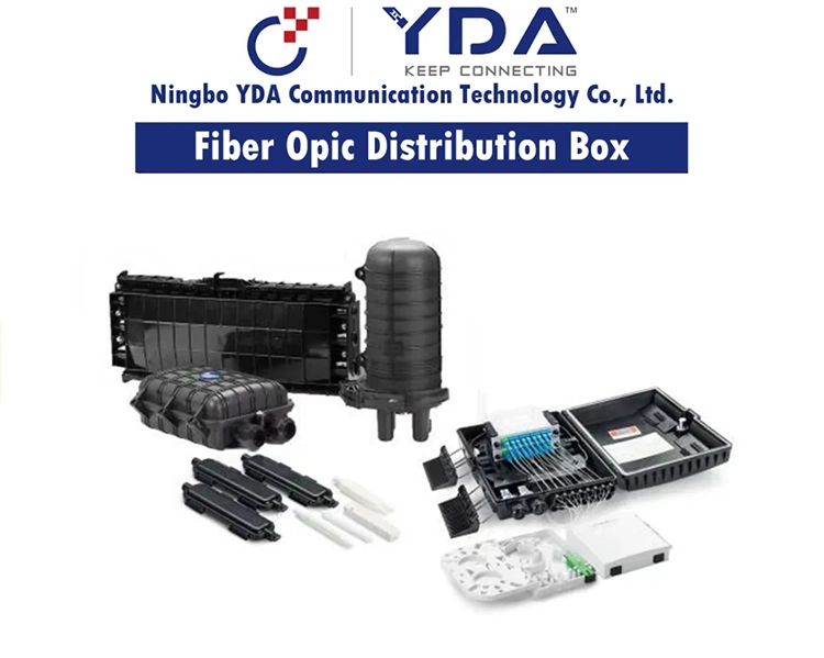 FTTH 16 Cores Black ABS/PC Pigtail PLC Splitter Fiber Optic Splice Box/Otb/Termination Box