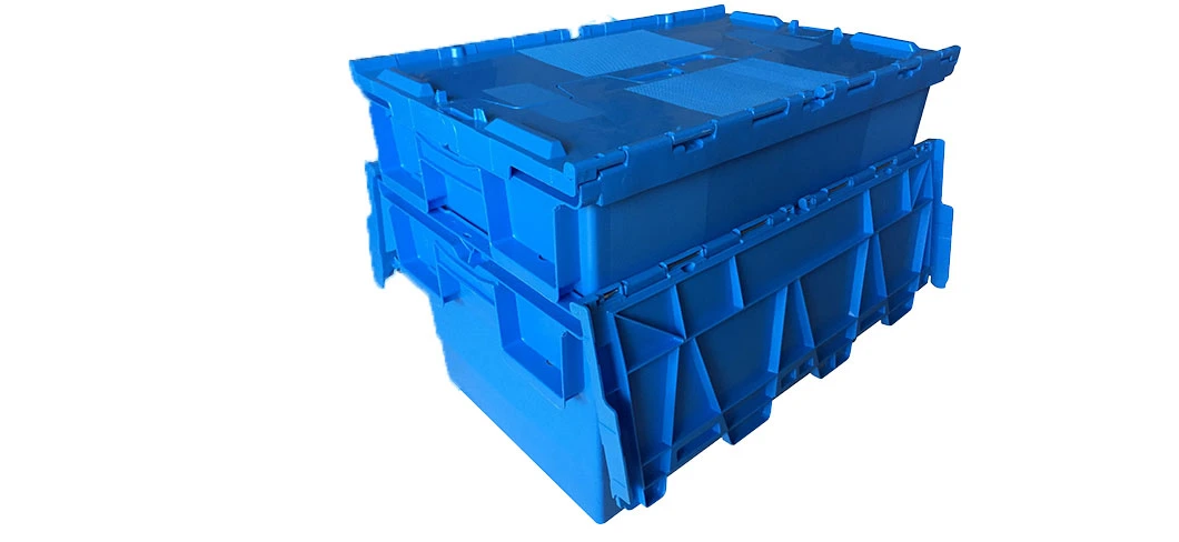 Nestable Stack Nest Crate Food Container Bin with Lid Wholesale