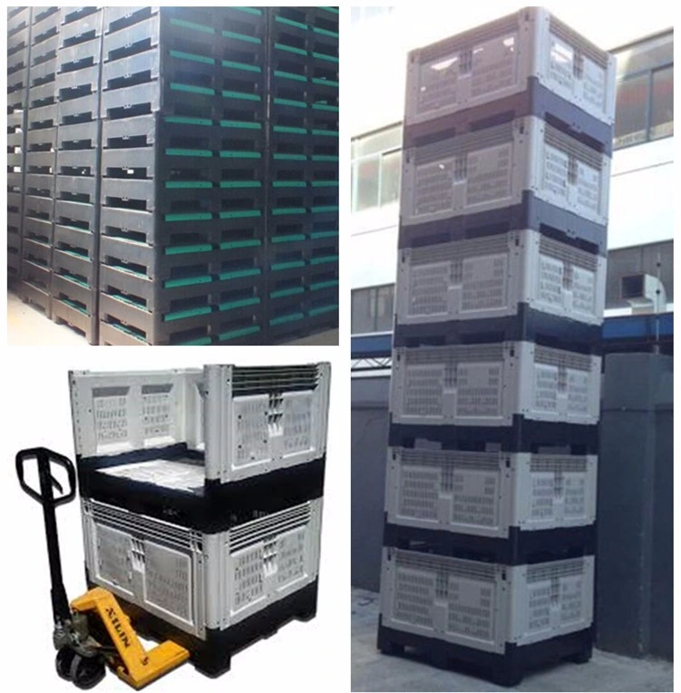 Recycled Stackable Industry Plastic Pallet Bins Plastic Fruit Storage Boxes