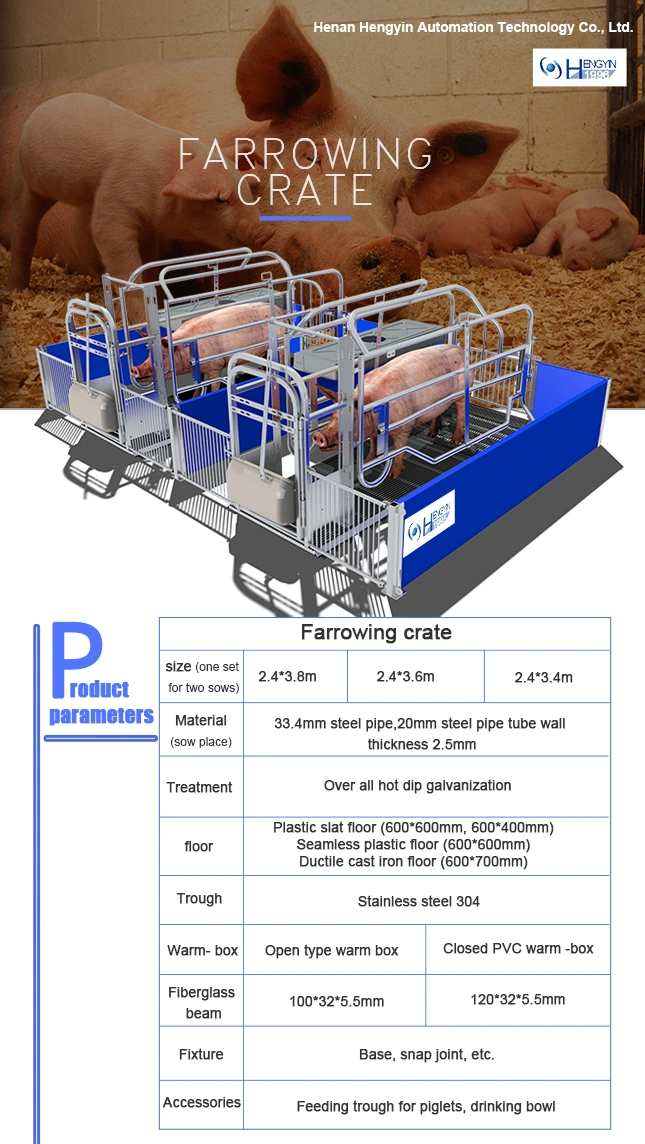 New Design Hot Galvanized Farrowing Crates for Pigs
