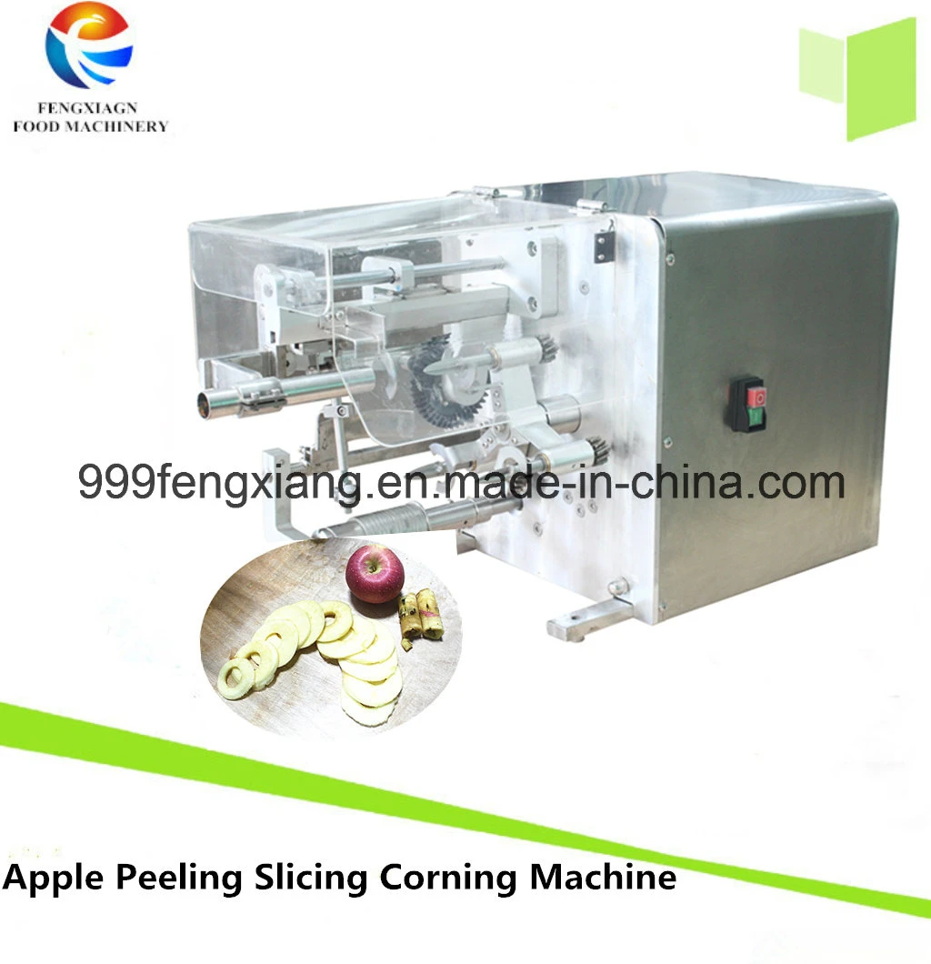 2019 Automatic Fruit Apple Skin Peeling& Core Remove, Apple Chip Cutting Machine