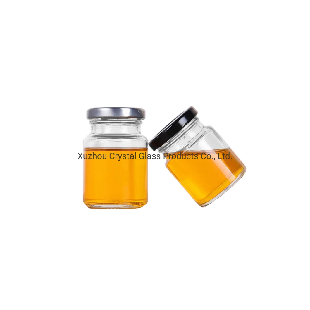 Small Round Empty 75ml Jam Containers Food Storage Containers Glass Containers for Honey