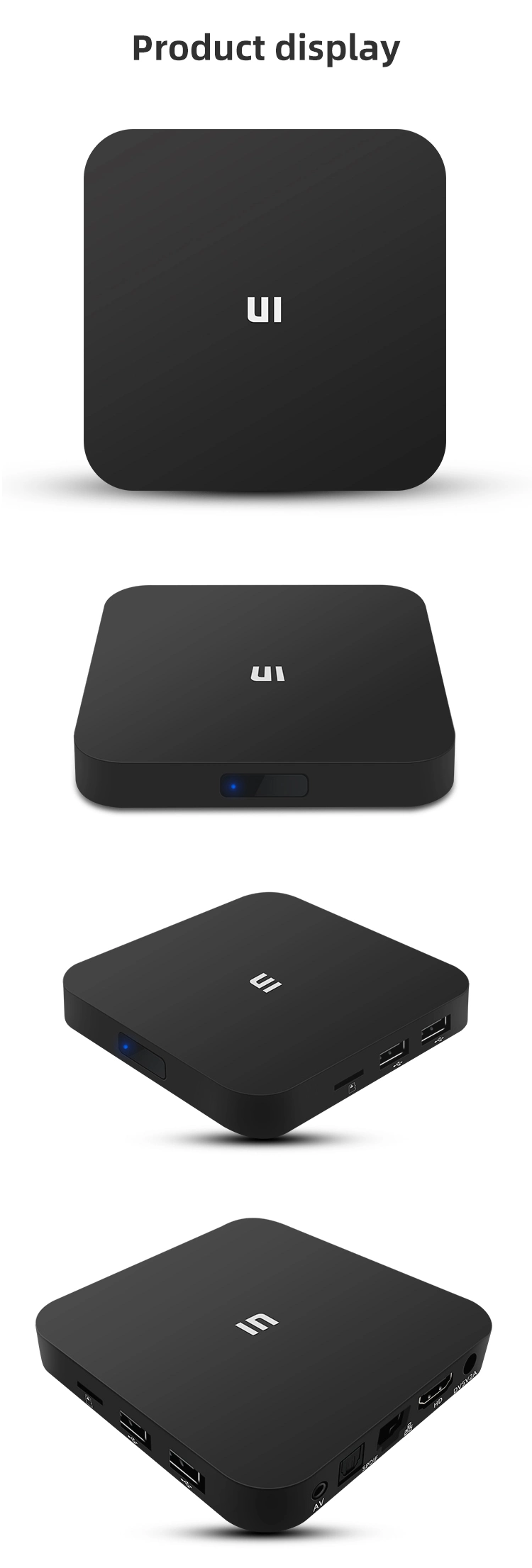 Blue Color Smart TV Box Android 9.1 Ott TV Box on Sale