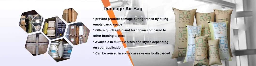 Dunnage Air Bag in Container Air Fill Between Two Pallets