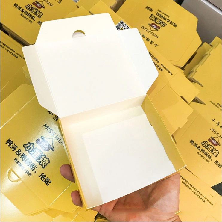 Ustomized Potstickers Takeaway Paper Box Food Grade Film Material Aircraft Box Type Food Packaging Box Customization & Bento Lunch French Cake Cardboar Boxes