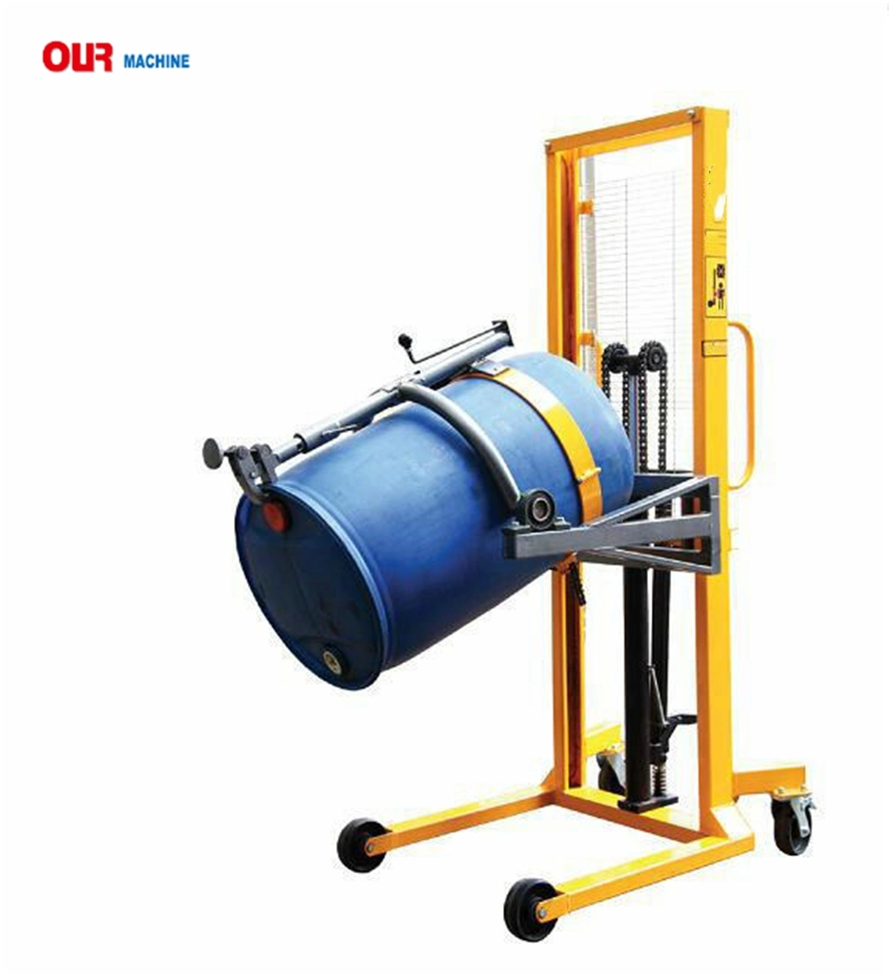 Factory 450kg Portable Drum Handler Hydraulic Drum Truck Drum Rotator