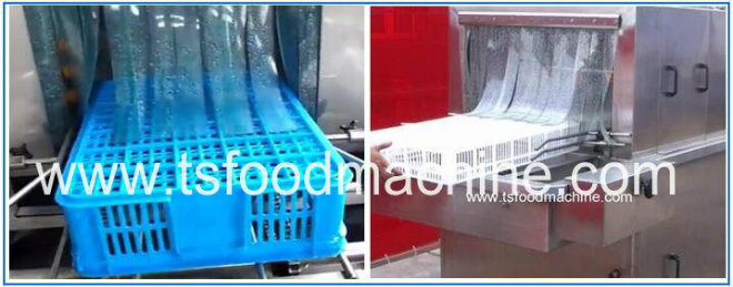 Industrial Diary Fish Meat Basket Washer and Bread Crate Washing Machine