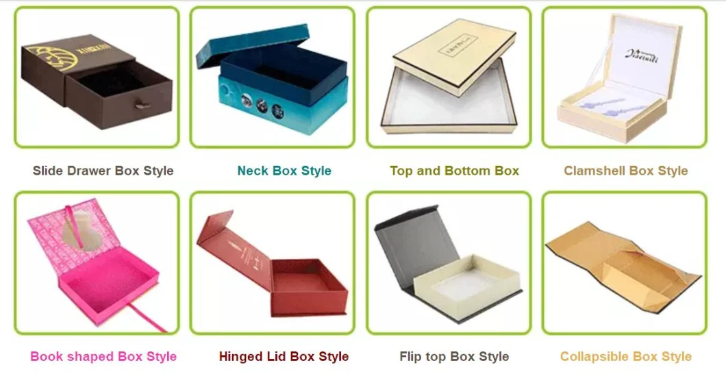 Custom Logo Luxury Cardboard Packaging Box Rigid Box Paper Gift Box Cosmetic Box Jewelry Packaging Box Collapsible Folding Box Wine Box