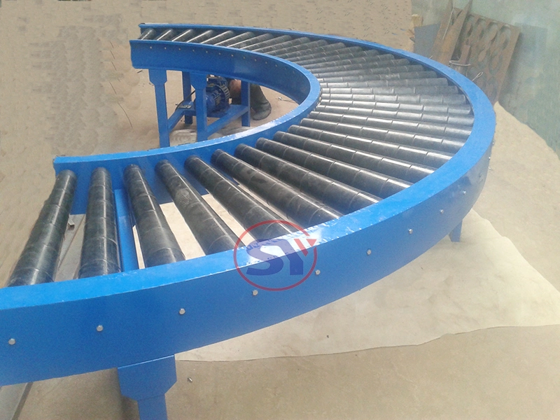 Carrying Roller Sprocket Conveyor for Transfer Crate Pallet