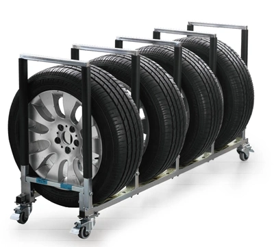 Warehouse Stacking Portable Folding Heavy Duty Metal Pallet Tire Rack /Shelf