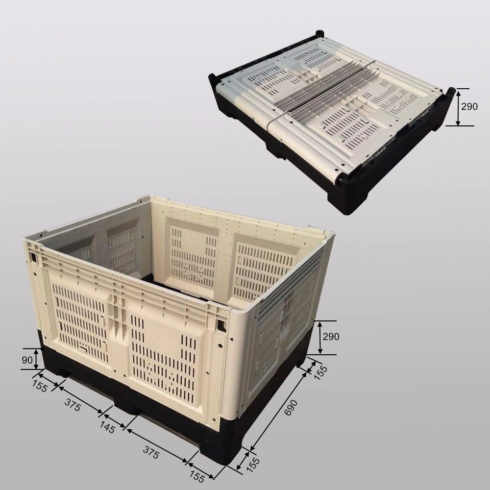 Plastic Pallet Box Plastic Fruit Bins Industry Plastic Pallet Box