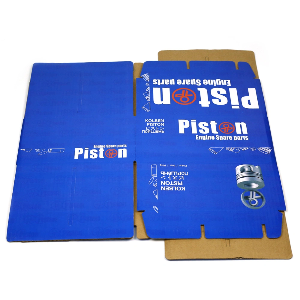 Blue Color Corrugated Paper Box with Insert Atuo Part Accessories Box Company Logo Printing