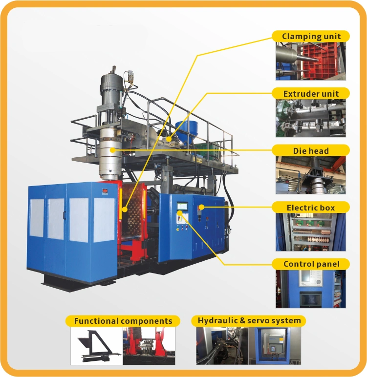 Automatic Extrusion Plastic HDPE PP PC Big Toy Pallet Container Making Blow Blowing Shaping Machinery