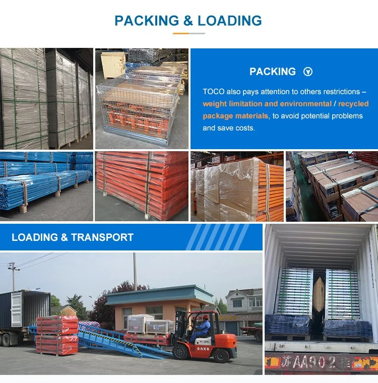 China Factory Steel Furniture Collapsible Pallet Stacking System with Sheet Metal Deck