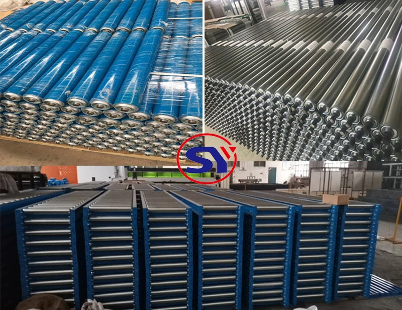 Carrying Roller Sprocket Conveyor for Transfer Crate Pallet