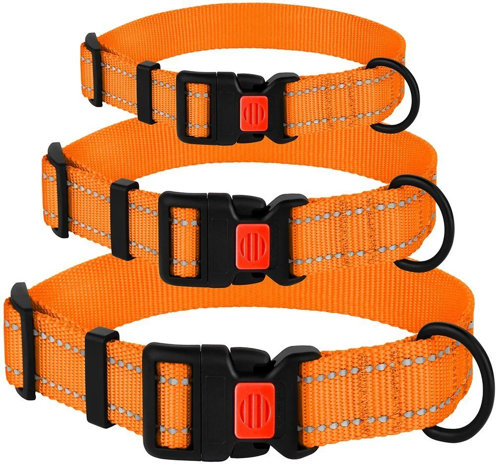 High Quality Reflective Nylon Dog Collars and Puppy Collars